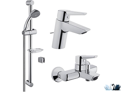 Набор смесителей Vitra Solid S A42242EXP с душевой штангой
