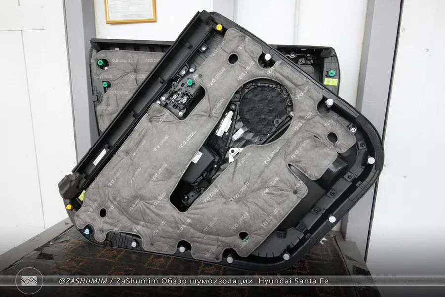 Фото отчет шумоизоляции Hyundai Santa Fe