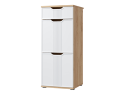 Прихожая ЭМИЛИЯ - Тумба ЭЛ-3 Дуб Крафт золотой/Меренга