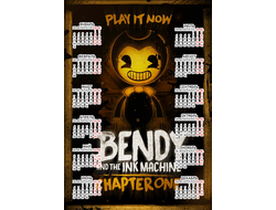 Календарь настенный Бенди и чернильная машина №2