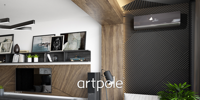 Гипсовая панель ZIGZAG + LED артикул М-0069