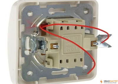 Установка одноклавишного выключателя в частном доме ИВАНМАСТЕР