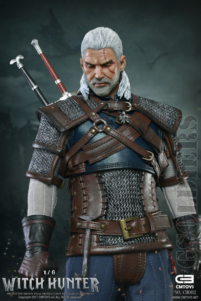 Купить онлайн коллекционную фигурку Ведьмака (Геральт из Ривии, The Witcher, Geralt of Rivia) CM002