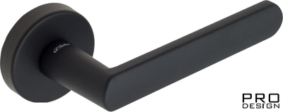 Дверная ручка на круглом основании Fratelli Cattini "NEVADA" 7-NM матовый черный