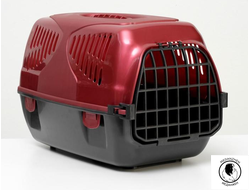 Переноска для животных "Полет", 33,5 х 31 х 50 см бордовый перламутр