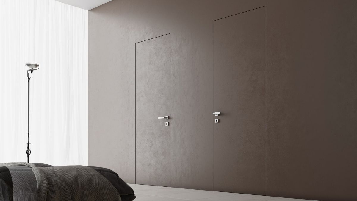 Скрытые двери в цвет стены: как добиться идеального эффекта