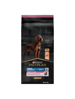 Pro Plan (Про План) Sensitive skin для собак крупных пород с чувствительной кожей с лососем, 14 кг