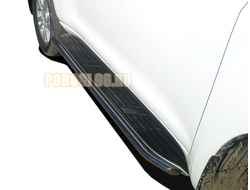 Защита штатного порога труба d42 для Toyota Land Cruiser Prado 150 (2017-...)