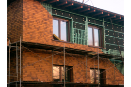 Монтаж вентилируемого фасада коттедж ВПГ