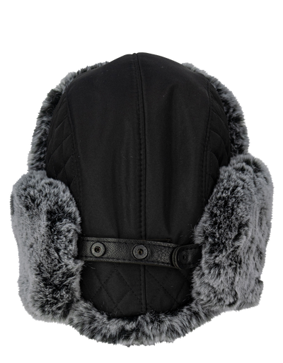 Шапка-ушанка BRODEKS Extreme KM109, черная