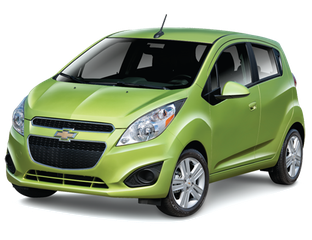 Chevrolet Spark на белом фоне