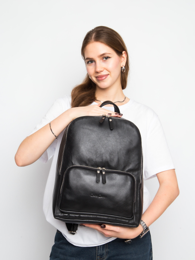 Женский кожаный рюкзак Vicenza Premium black (арт. 
3105-51)