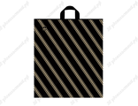Пакет Золотая полоса с петлевой ручкой 44х40см