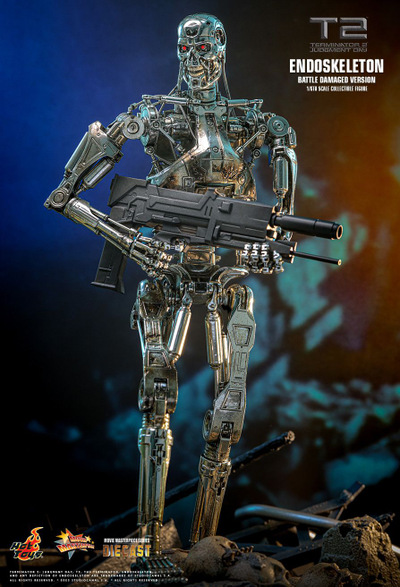 ПРЕДЗАКАЗ - Терминатор-эндоскелет (Terminator 2: Judgment Day) - Коллекционная фигурка 1/6 Endoskeleton (Battle Damaged Version) (MMS840D77) - Hot Toys ?ЦЕНА: 59800 РУБ.?
