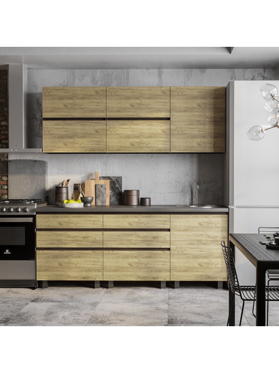 Лофт 2,0 Кухонный гарнитур Крафт / Венге