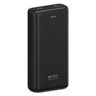 Внешний аккумулятор  2xUSB+C+Lightning, Hiper, черный, PSL28000