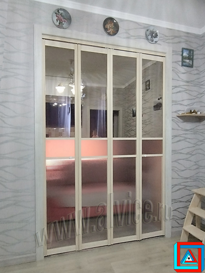 Перегородка-книжка из 4-х створок сложение на две стороны