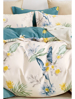 Постельное белье Cleo семейное сатин 150х210х2 230х250х1 50х70х2+5см 70х70х2 41/828-SK