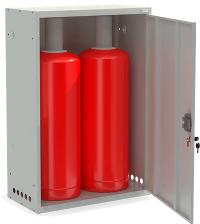 Шкаф для газовых баллонов ШГР 50-02, 1100х740х385 мм