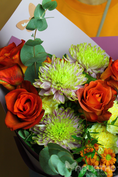 Букет цветов на 8 марта № 708