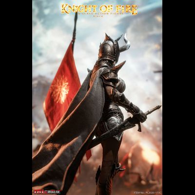 Рыцарь Пламени в черном - Коллекционная ФИГУРКА 1/6 scale Knight of Fire - Black  (PL2020-173C) - TBLeague