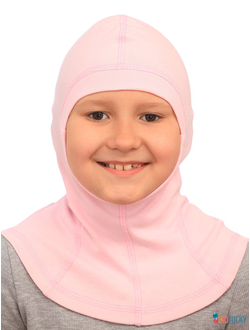 Шапка-шлем 23301-02 95%хлопок 5%лайкра, светло-розовый 46-48