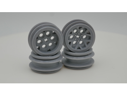 !АНАЛОГ! 3DW4 Комплект 3D дисков смола 40mm (4шт) для резины WPL, light bluish gray, Light Bluish Gray (3DW4) / 4 шт.