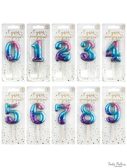 Свеча тортовая цифры "Космос"