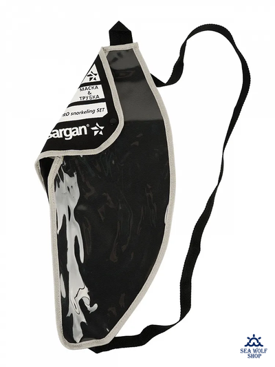 Маска для дайвинга с трубкой Sargan "БАТТЕРФЛЯЙ-М" бирюз. силикон