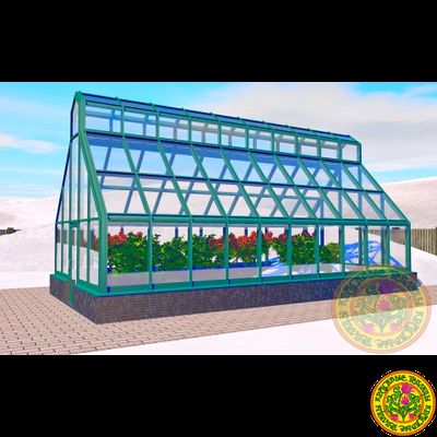 Зимняя теплица ЙОРКШИР в классическом английском стиле  размером 5000 х 10000 мм