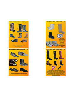 Плакаты ПРОФТЕХ "Ассортимент обуви" (4 пл, винил, 70х100)