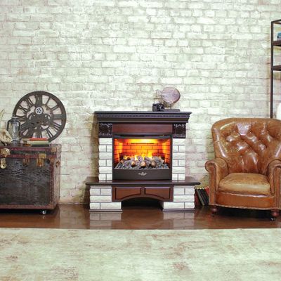 Электрокамин Country Lux Rock AO с очагом 3D FireStar 25.5