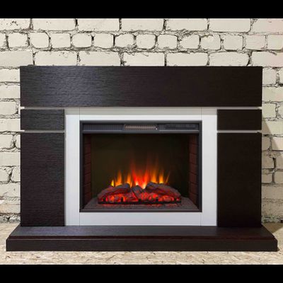 Электрокамин Лондон BL-WT с очагом Sparta 25.5 LED