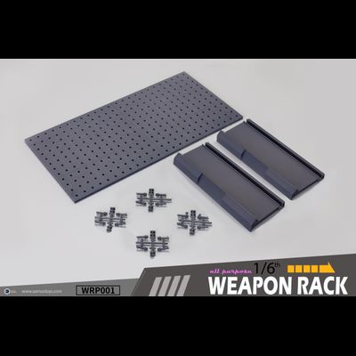 Стойка под оружие 1/6 и 1/12 (серая) - КОЛЛЕКЦИОННАЯ ДИОРАМА 1/6 Weapon Racks SET (WRP001) - ASMUS TOYS