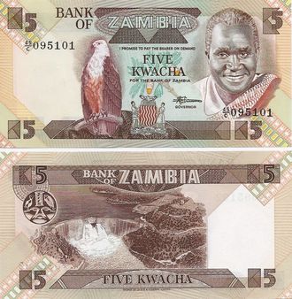 Замбия 5 квача 1980-88 гг.
