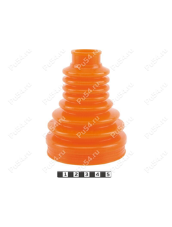 Пыльник ШРУСа заднего приводного вала квадроцикла Полиуретан 55-05-014 (PU54/M72/оранжевый) (705501864;3200512703;705501777,305004,19-5003,AT-03079)