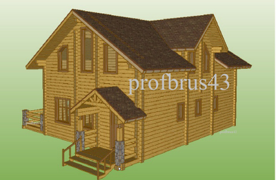 Дом из клееного бруса "Калининград", 220 м2