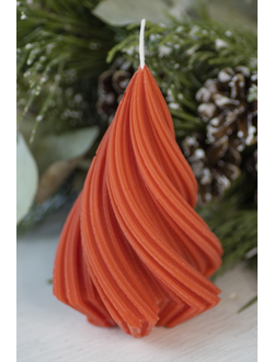 Свеча "Спираль" Красный