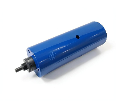 Биметаллическая коронка 102 мм глубина 200 мм с держателем 13 мм