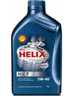 Масло моторное SHELL Helix HX7 5W40 1л п/синт.