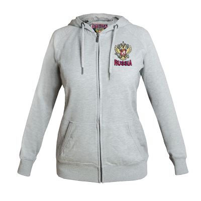 Толстовка РОССИЯ женская серая (р.XL) 155260