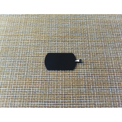 Жетон армейский 50х28х1,5 мм нержавеющая сталь глянцевый черный