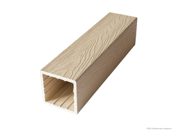 Столб ДПК 3D 100/100 White