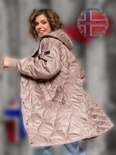 Демисезонная норвежская удлинённая парка бренда Fergo Norge FKC19-119-pearl