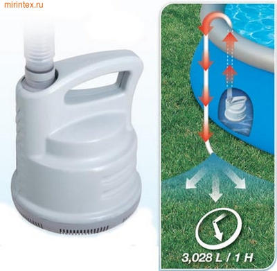 Дренажный насос для бассейна, 3595 л/ч (для бассейнов высотой не более 122см)