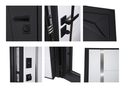 Стальная дверь   Обсидиан 3D (адаптированная замковая часть). Заказная модель.