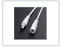 DE-para power 12-24 (2.1/5.5 мм.) Переходник для подключения питания к камере (штекер Ø 5.5мм), с фиксацией соединения (комплект мама и папа) кабель под пайку