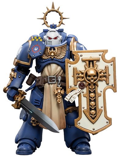 Примарис ветеран Ультрамаринов (Warhammer 40k) - КОЛЛЕКЦИОННАЯ ФИГУРКА 1/18 Ultramarines Bladeguard Veteran 03 (JT2344) - JOYTOY