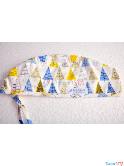 Медицинская шапочка "Елочки"