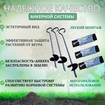 Анкер для растяжки деревьев комплект "Terra Line 500"
